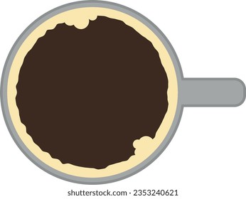 vector, ilustración, aislado, fondo, alimento, diseño, blanco, bebida, café