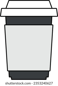 vector, illustration, isolated, background, food, design, white, drink, coffee