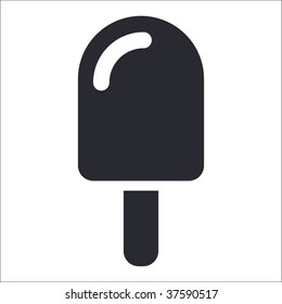 Vector illustration of isolated black and white store icon