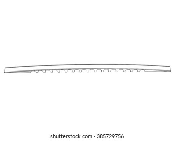 Vector illustration of isolated cartoon bridge 