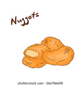 Chicken Nugget Illustration Images, Stock Photos & Vectors | Shutterstock