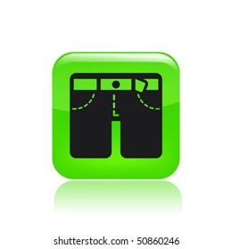Vector illustration of isolated clothing icon