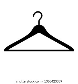 Vector Illustration Of An Isolated Coat Hanger.