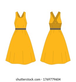 Ilustración vectorial de un aislado   vestir.