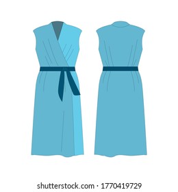 Vector illustration of an isolated   dress.