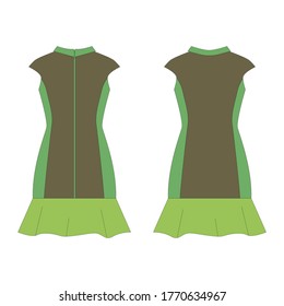 Vector illustration of an isolated   dress.