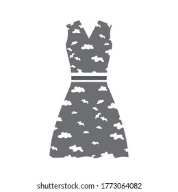 Vector illustration of an isolated   dress.
