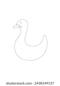 Vector illustration - isolated duck design icon
