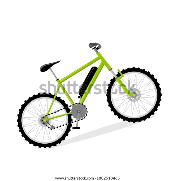 Vector Illustration Isolated E Bike Stock Vector (Royalty Free ...
