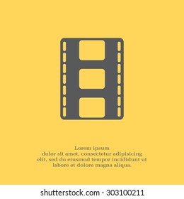 Vector illustration of isolated film