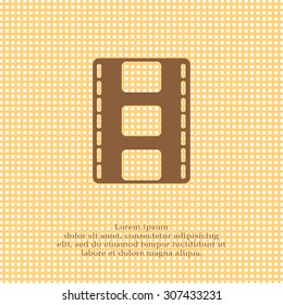 Vector illustration of isolated film