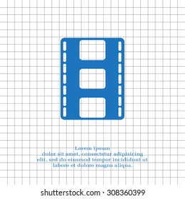 Vector illustration of isolated film