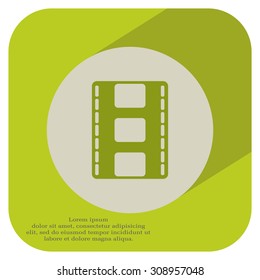 Vector illustration of isolated film