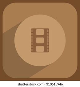 Vector illustration of isolated film