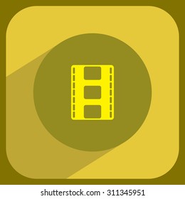 Vector illustration of isolated film