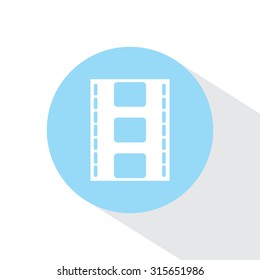 Vector illustration of isolated film