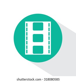 Vector illustration of isolated film