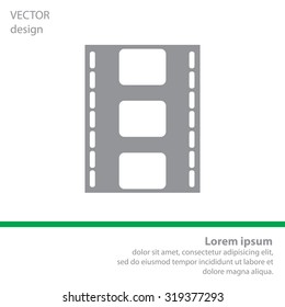Vector illustration of isolated film