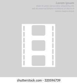 Vector illustration of isolated film