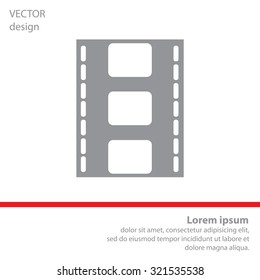 Vector illustration of isolated film