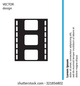 Vector illustration of isolated film