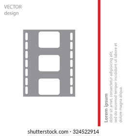 Vector illustration of isolated film