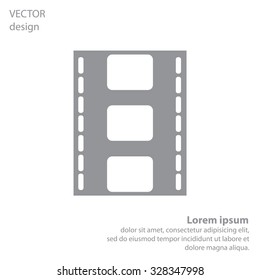 Vector illustration of isolated film