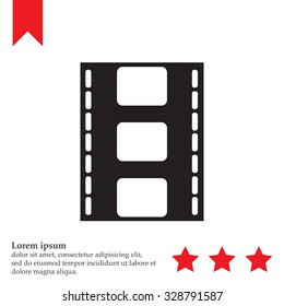 Vector illustration of isolated film