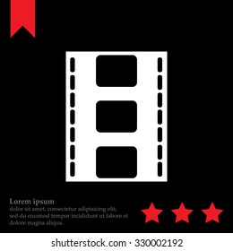 Vector illustration of isolated film