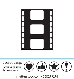 Vector illustration of isolated film