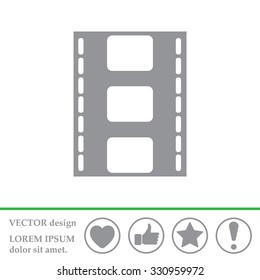 Vector illustration of isolated film