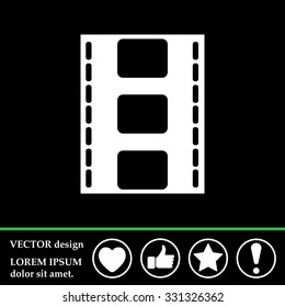Vector illustration of isolated film
