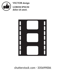 Vector illustration of isolated film