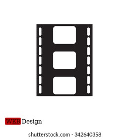 Vector illustration of isolated film