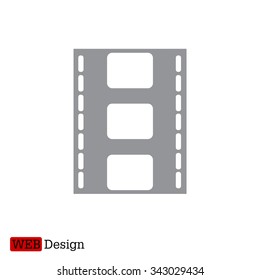 Vector illustration of isolated film