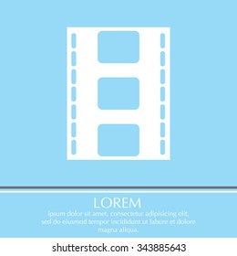 Vector illustration of isolated film