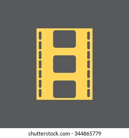 Vector illustration of isolated film