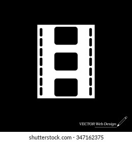 Vector illustration of isolated film