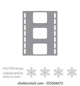 Vector illustration of isolated film