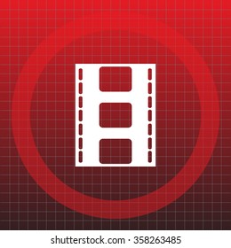 Vector illustration of isolated film