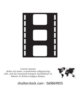 Vector illustration of isolated film