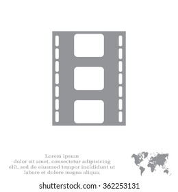 Vector illustration of isolated film