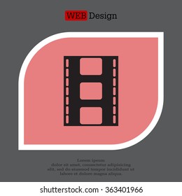 Vector illustration of isolated film