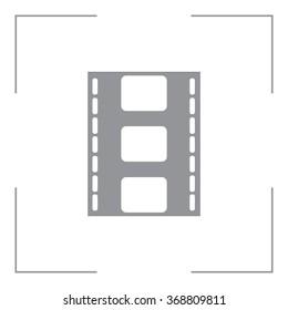 Vector illustration of isolated film