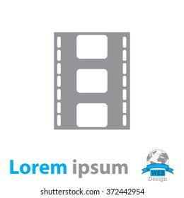 Vector illustration of isolated film