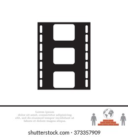 Vector illustration of isolated film