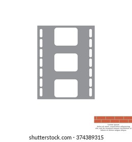 Vector illustration of isolated film