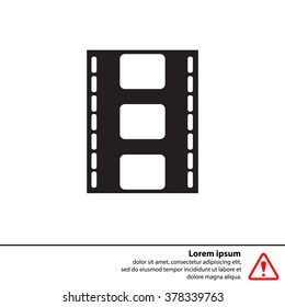 Vector illustration of isolated film