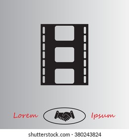 Vector illustration of isolated film