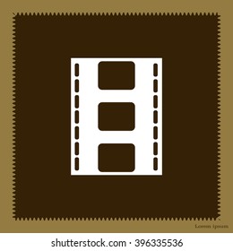Vector illustration of isolated film